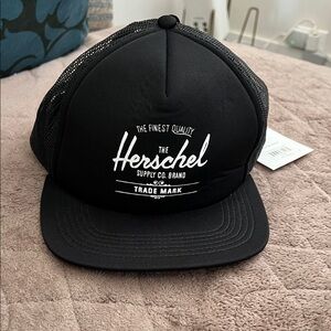 Herschel Supply Company Black Trucker Hat